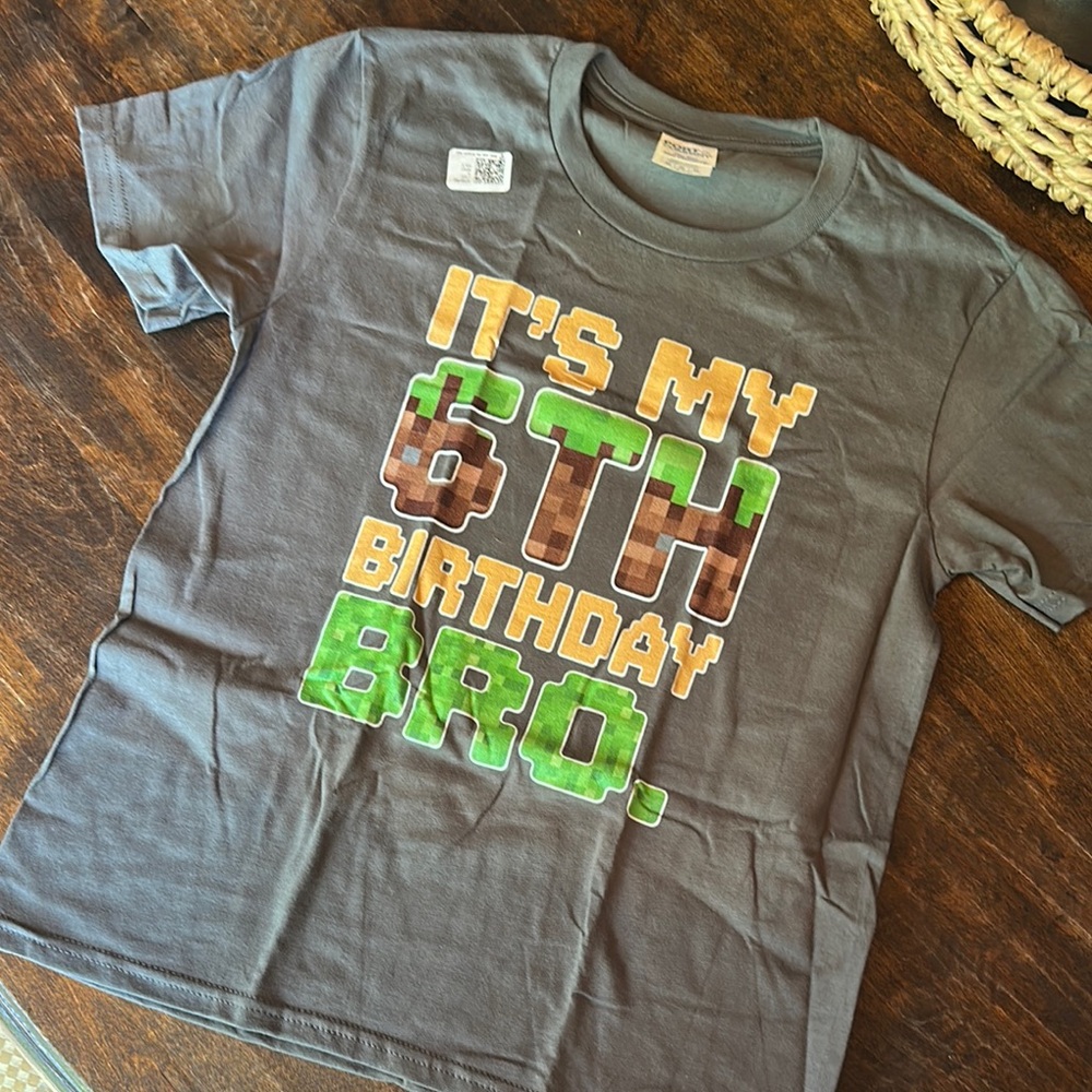 New Kids Minecraft / Gamer Birthday T-Shirt